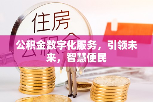 益阳公积金数字化服务，引领未来，智慧便民