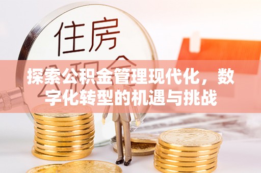 益阳探索公积金管理现代化，数字化转型的机遇与挑战