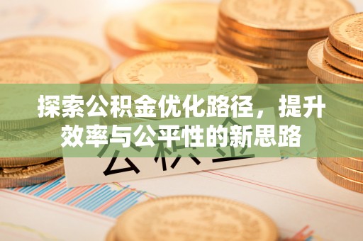 益阳探索公积金优化路径，提升效率与公平性的新思路