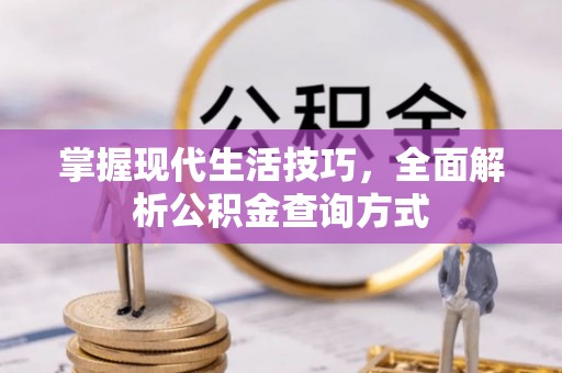益阳掌握现代生活技巧，全面解析公积金查询方式