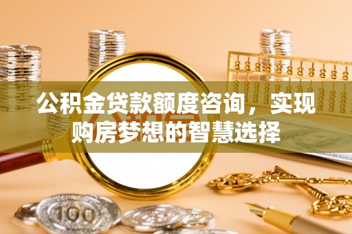 益阳公积金贷款额度咨询，实现购房梦想的智慧选择
