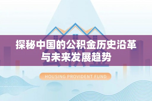 益阳探秘中国的公积金历史沿革与未来发展趋势