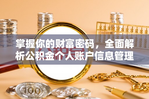 益阳掌握你的财富密码，全面解析公积金个人账户信息管理与优化