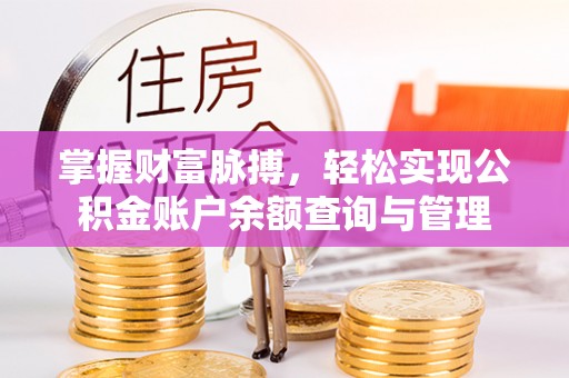 益阳掌握财富脉搏，轻松实现公积金账户余额查询与管理