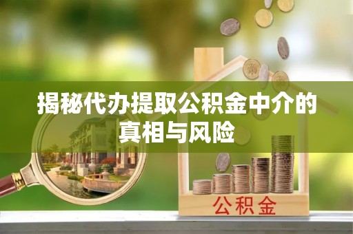 益阳揭秘代办提取公积金中介的真相与风险