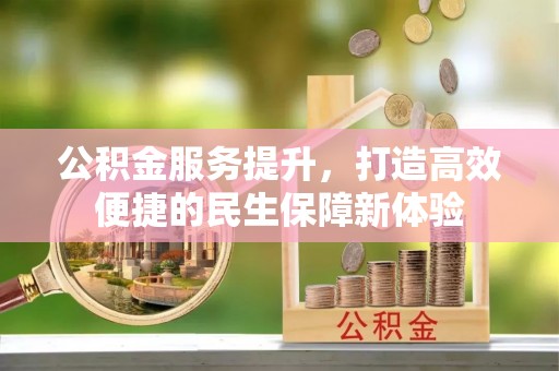 益阳公积金服务提升，打造高效便捷的民生保障新体验