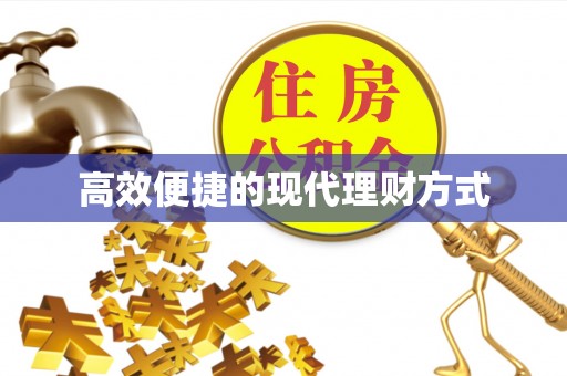 益阳高效便捷的现代理财方式