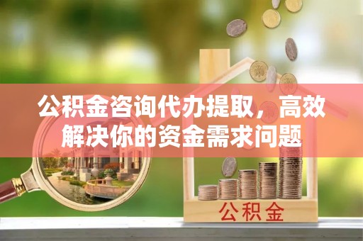 益阳公积金咨询代办提取，高效解决你的资金需求问题